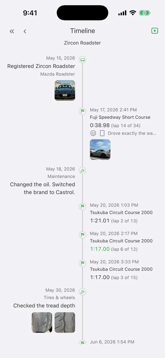 Machine history — everything that happened, oldest first